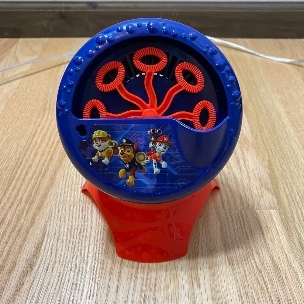 Paw Patrol Battery Operated Bubble Machine Red Blue Toy Kids